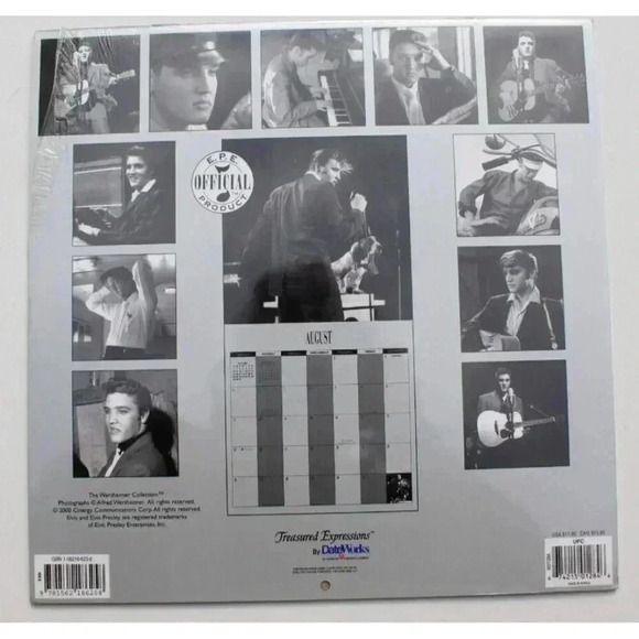 Vintage Sealed 2001 Elvis Presley 16 Month Edition Calendar - NOS - Picture 2 of 2